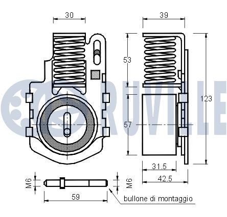 RUVILLE Braccio oscillante, sospensione ruota 935098 935098 Braccio oscillante sospensione ruota RUVILLE BMW