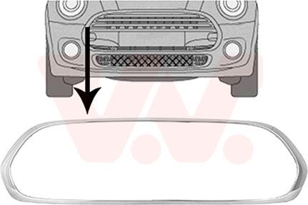 Rámik mrieżky chladiča VAN WEZEL 0518518 VAN WEZEL 0518518 Predná maska Mini CLUBMAN 2025