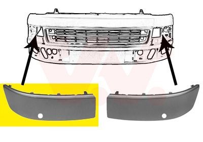 VAN WEZEL Plaat, bumper 5790486 VAN WEZEL 5790486 Plaat, bumper