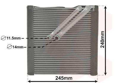 VAN WEZEL Fordamper aircondition 5801V704 VAN WEZEL 5801V704 Seat Altea XL 5P Fordamper pris