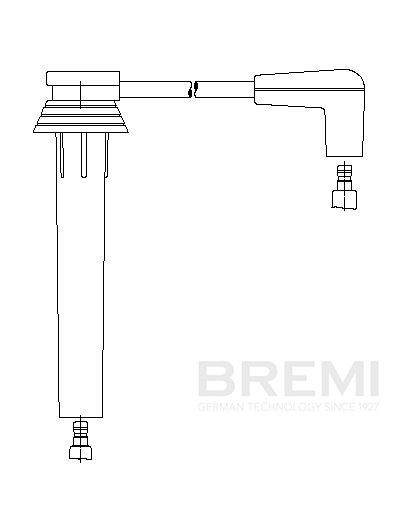 BREMI Cavo candele 6A80/24 BREMI 6A80/24 Fili candele Peugeot 301 originali