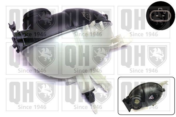 Vase d'expansion, liquide de refroidissement QUINTON HAZELL QVE561 QUINTON HAZELL QVE561 Vase d'expansion de liquide de refroidissement MERCEDES-BENZ GLK 2009