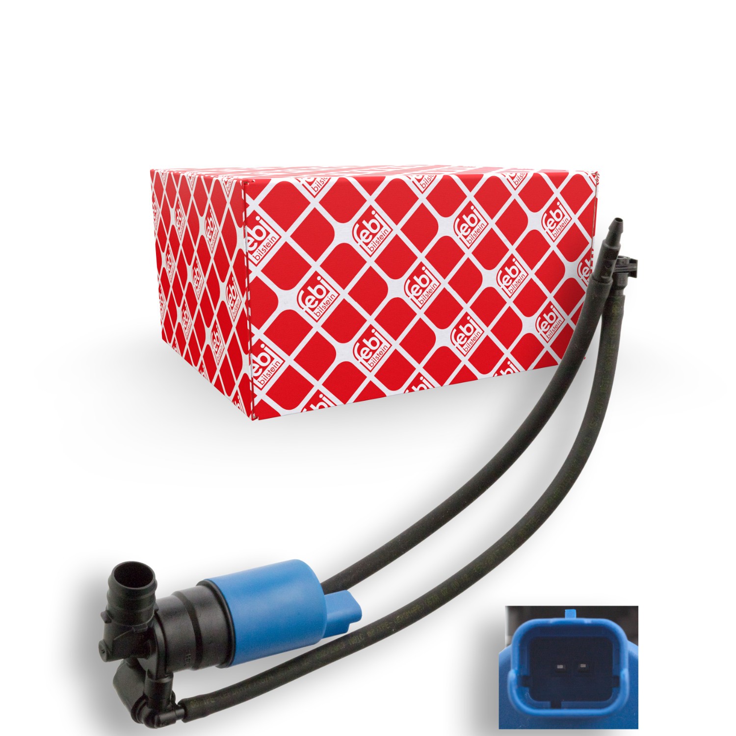 FEBI BILSTEIN Ūdenssūknis, Stiklu tīrīšanas sistēma 103389 Stiklu tīrīšanas sistēmas šķidruma sūknis CITROËN FEBI BILSTEIN 103389