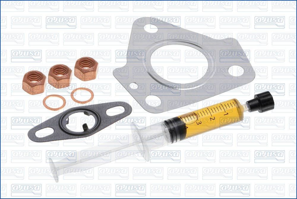 AJUSA Σετ τοποθέτησης, φορτιστής JTC12137 JTC12137 Φλάντζα υπερπληρωτή καυσαερίων SSANGYONG XLV AJUSA