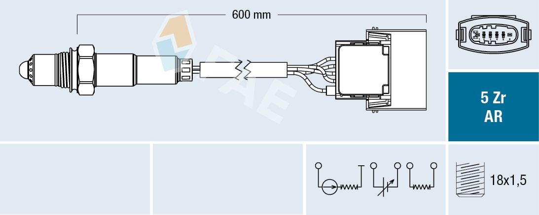 FAE Lambda andur 75145 75145 Lambda andur OPEL ZAFIRA FAE