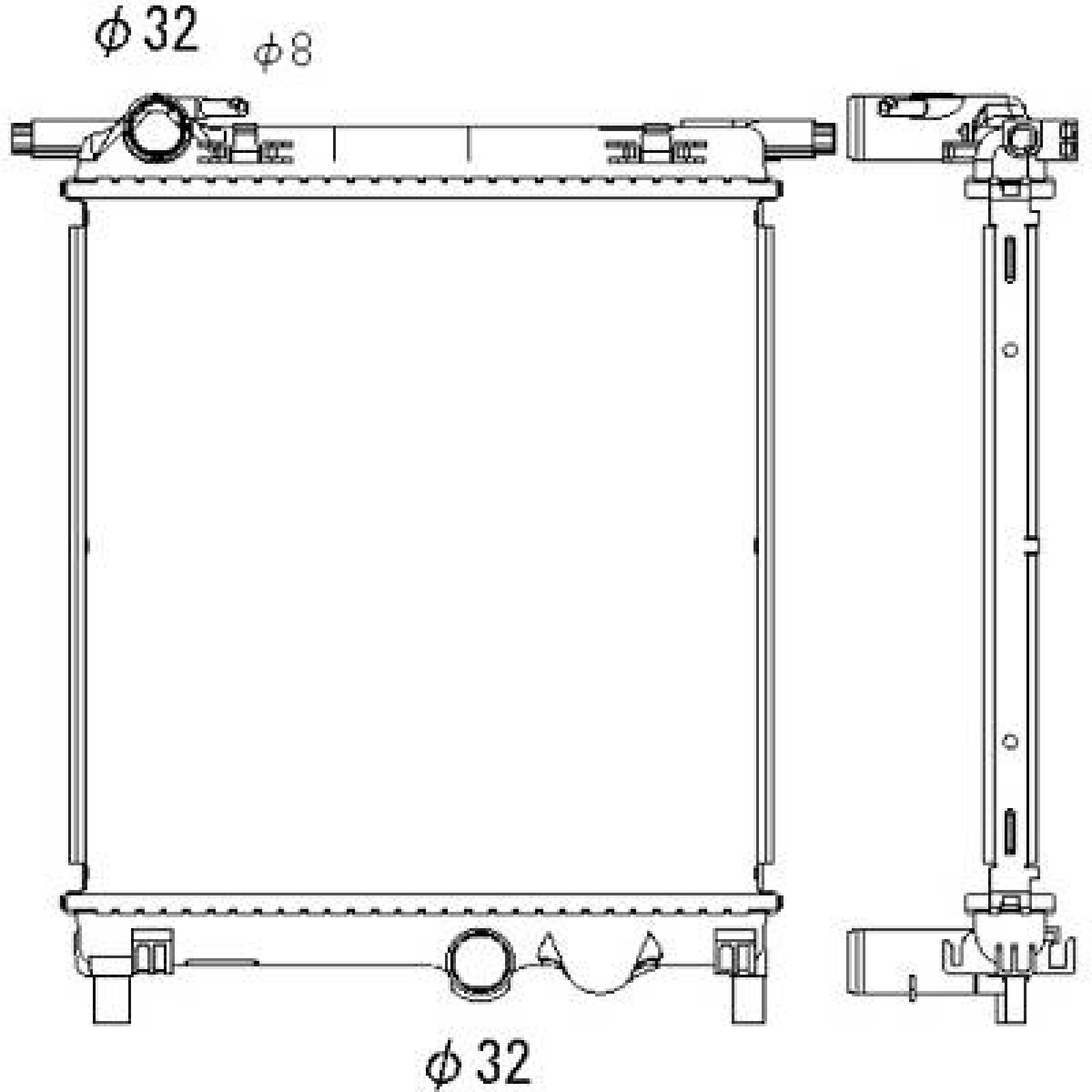 DIEDERICHS Radiators, Motora dzesēšanas sistēma DCM3903 Dzesēšanas radiatori DIEDERICHS OCTAVIA DCM3903 lēti