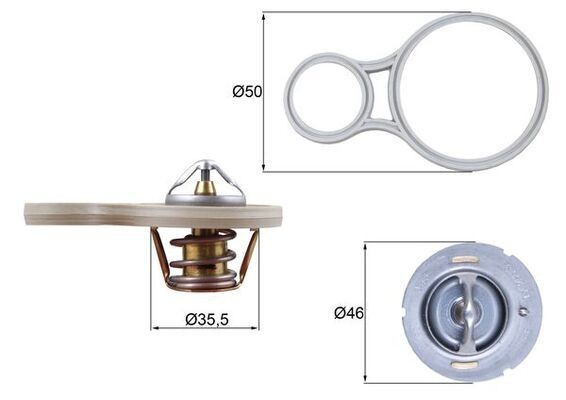 MAHLE Thermostat d'eau TX 255 91 MAHLE TX 255 91 d'origine Calorstat PT Cruiser Break coût