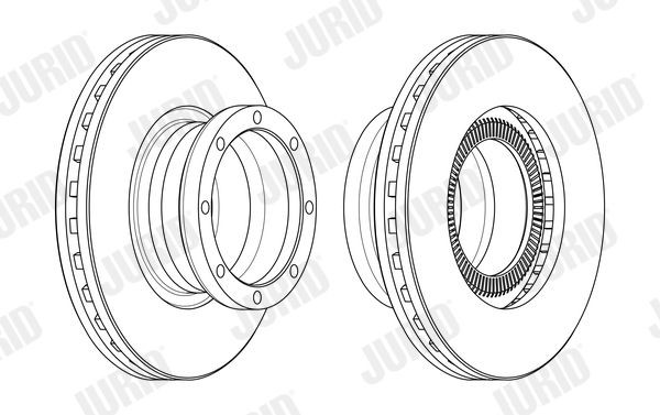 JURID Brake pad set 571223J JURID 571223J LANCIA Trevi (828) rear brake pad replacement