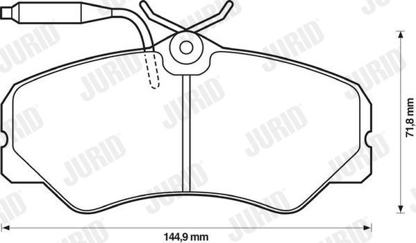 JURID Plaquettes de frein 571393J JURID 571393J Plaquettes de frein AUVERLAND A3 SUV 1.9 D 4WD 64 CV 1996