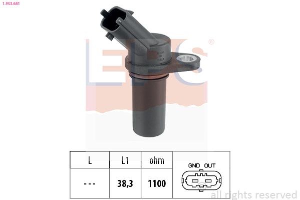 EPS Gerador de impulsos, cambota 1.953.681 1.953.681 Sensor da cambota EPS FIAT SCUDO