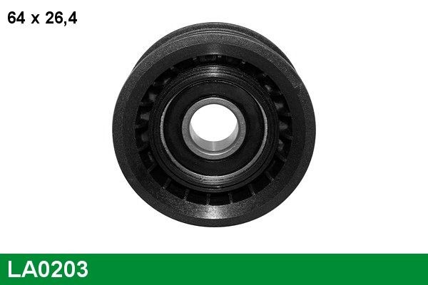 LUCAS Deflection / Guide Pulley, v-ribbed belt LA0203 Mercedes A-Class LUCAS guide pulley LA0203