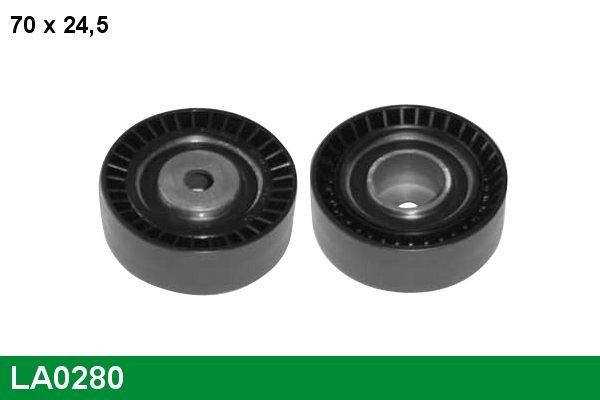 LUCAS Τροχαλία παρέκκλισης, ιμάντας poly-V LA0280 LA0280 Τροχαλία αδρανείας ιμάντα poly v BMW Σειρά 3 LUCAS