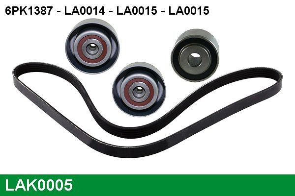 LUCAS Kit Cinghie Poly-V LAK0005 LAK0005 costo Kit cinghie poly-v FIAT GRANDE PUNTO LUCAS