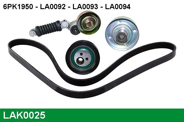 LUCAS Kileremsett LAK0025 Multireim LUCAS CLIO LAK0025 billige