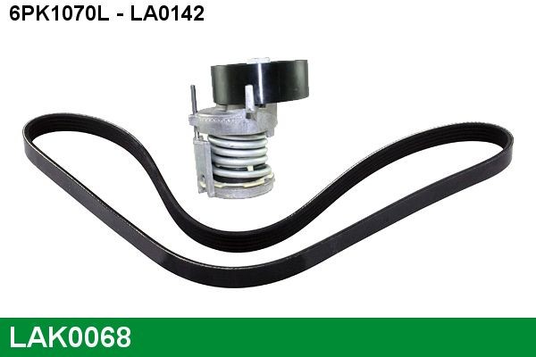 LUCAS Poly V-riem set LAK0068 Poly v riemen kit LUCAS TOURAN LAK0068 goedkoop