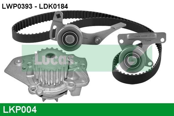 LUCAS Water pump and timing belt kit LKP004 LUCAS LKP004 PEUGEOT J5 Van (290) timing belt kit with water pump replacement