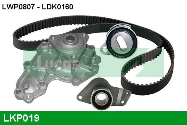 LUCAS Distributieriem set + waterpomp LKP019 LKP019 LUCAS Waterpomp en distributieriem Kia goedkoop