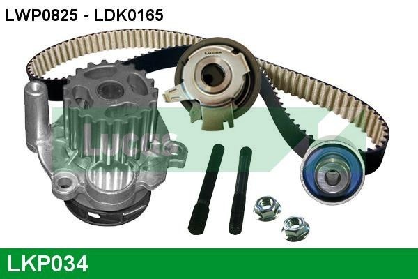 LUCAS Distributieriem set + waterpomp LKP034 LUCAS Distributieriem kit met waterpomp KIA LKP034