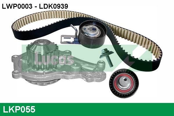 LUCAS Kamremssats med vattenpump LKP055 LKP055 LUCAS kamrem och vattenpump VOLVO S70