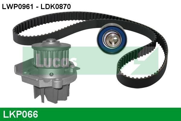 LUCAS Kamremssats med vattenpump LKP066 LKP066 LUCAS kamremskit Fiat MAREA