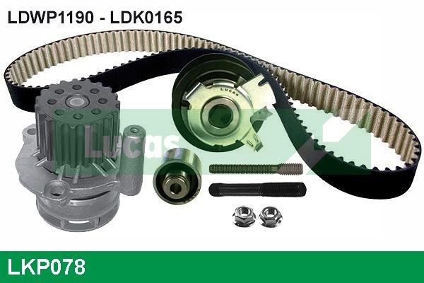 LUCAS Σετ ιμάντα χρονισμού με αντλία νερού LKP078 Αντλία νερού + σετ ιμάντα χρονισμού LUCAS B-MAX LKP078 φθηνά