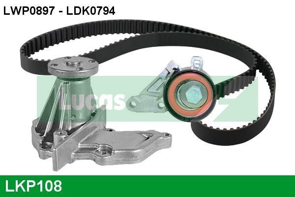 LUCAS Bomba de água + kit de correia dentada LKP108 LUCAS LKP108 Bomba de água + kit de correia dentada Mazda 121 Jasm preço