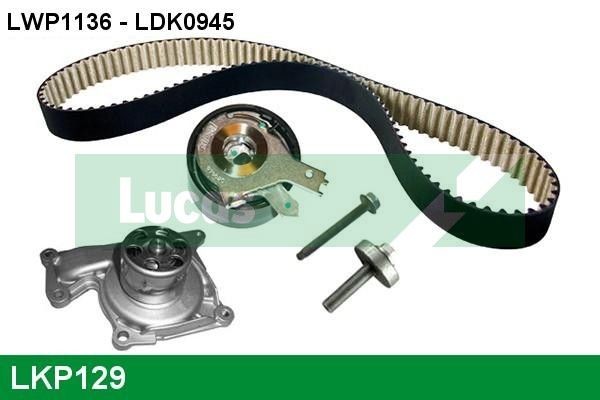 LUCAS Σετ ιμάντα χρονισμού με αντλία νερού LKP129 Σετ ιμάντα χρονισμού με αντλία νερού HYUNDAI LUCAS LKP129