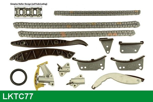 LUCAS Steuerkettensatz LKTC77 Steuerkette LUCAS Volkswagen TIGUAN LKTC77