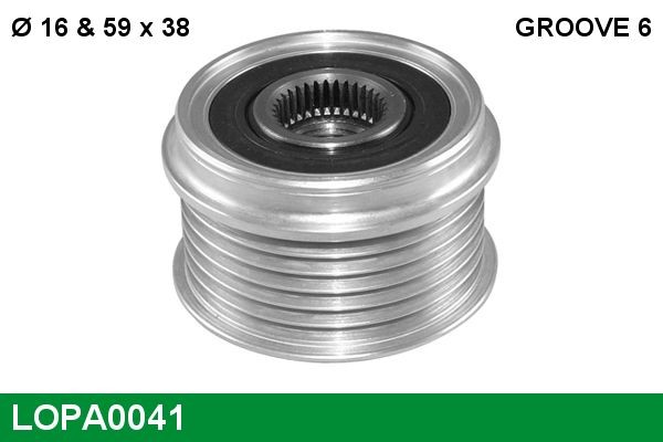 LUCAS Alternator Freewheel Clutch LOPA0041 LOPA0041 LUCAS freewheel clutch alternator for PEUGEOT 208