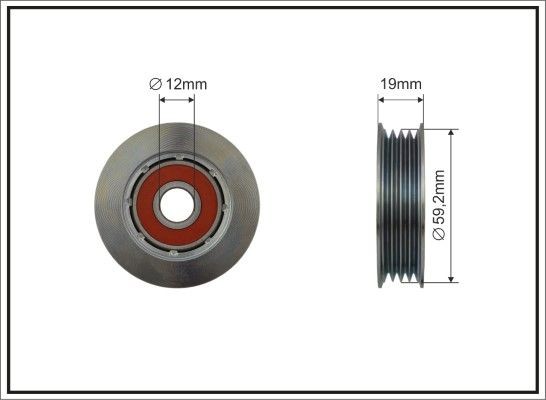 Τεντωτήρας, ιμάντας poly-V CAFFARO 500506 CAFFARO 500506 Τεντωτηρας ιμαντα NISSAN MICRA 2001