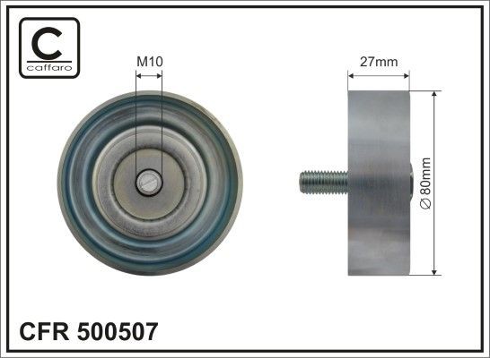 CAFFARO Geleiderol / omdraairol v-snaren 500507 CAFFARO 500507 Geleiderol Kia Rio Station Wagon prijs