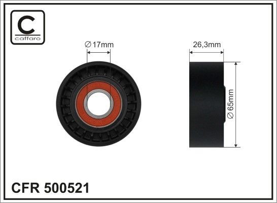 CAFFARO Pingutusrull, soonrihm 500521 CAFFARO 500521 Pingutusrull Opel Meriva B originaal hind