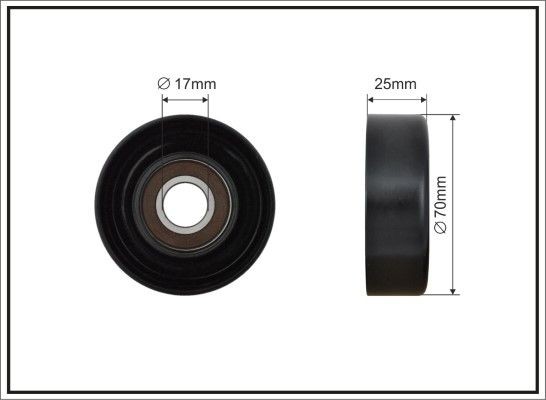 CAFFARO Rolo tensor, correia trapezoidal estriada 500525 CAFFARO 500525 Rolo tensor Opel Insignia B Sports Tourer a um preço acessível