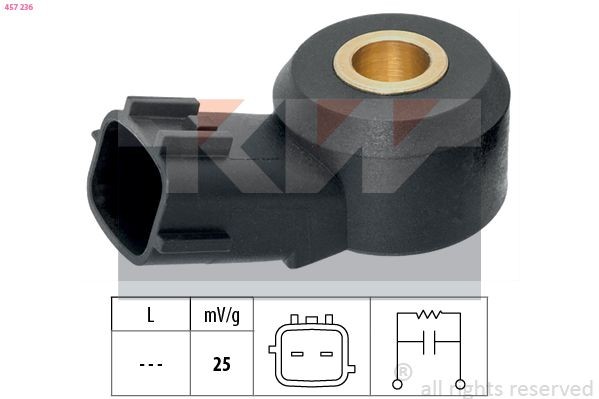 KW Senzor klepania 457 236 Senzor klepania KW Daewoo LANOS 457 236