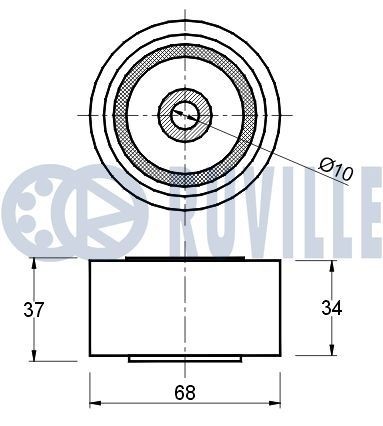 RUVILLE Inre styrled 919044 919044 Inre styrled RUVILLE DAEWOO NEXIA