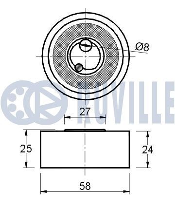RUVILLE Aksialledd, parallellstag 925330 RUVILLE Styrestag MINI 925330