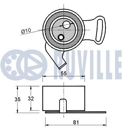 RUVILLE Draagarmrubber 988411 Draagarm reactiearm lager RUVILLE KAPPA 988411 goedkoop