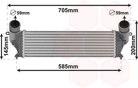 VAN WEZEL Intercooler 01014700 01014700 Intercooler ALFA ROMEO 156 VAN WEZEL