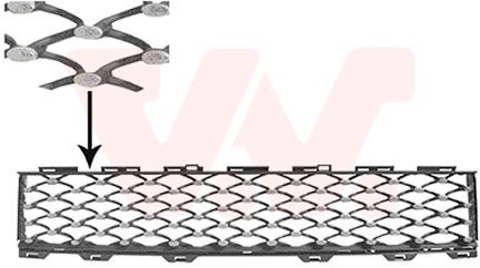 VAN WEZEL Ventilatora reste, Bampers 1614599 VAN WEZEL 1614599 Bamperu restes Fiat Bravo 182 cena