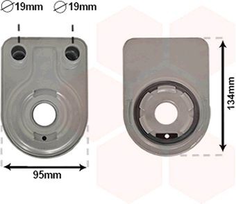 VAN WEZEL Moottoriöljyn jäähdytin 18003624 18003624 VAN WEZEL Öljynlauhdutin TOYOTA 4 RUNNER
