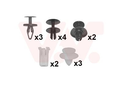 VAN WEZEL Mounting Kit, mud guard 1947796 VAN WEZEL 1947796 Ford Tourneo Custom Minibus wing replacement