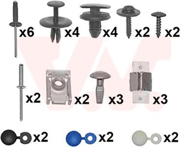 Σετ τοποθέτησης, προφυλακτήρας VAN WEZEL 4040794 VAN WEZEL 4040794: Στήριγμα, προφυλακτήρας Peugeot 307 2017