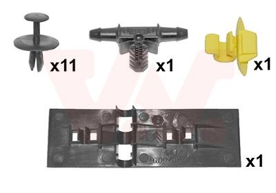VAN WEZEL Mounting Kit, bonnet 4042797 Kia OPTIMA VAN WEZEL hood 4042797
