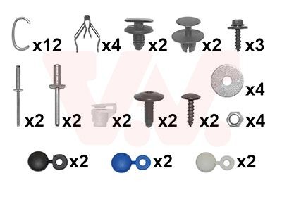 VAN WEZEL Montāžas komplekts, Buferis 4076794 VAN WEZEL 4076794 orģinālās Bufera kronšteins Peugeot 3008 Mk1 cena