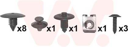 VAN WEZEL Kit de montagem, guarda-lamas 4339796 4339796 Guarda-lamas RENAULT TWINGO VAN WEZEL