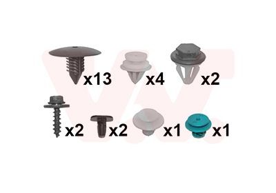 VAN WEZEL Monteringssett, hjulskjerm 4380796 VAN WEZEL 4380796 originale Skvettskjerm Mascott Flatvogn lastebil / Chassis (UH_, HH_) hva koster