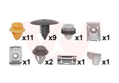 VAN WEZEL Montageset, achterscherm 4386796 4386796 Spatbord VAN WEZEL RENAULT GRAND SCÉNIC