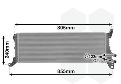 VAN WEZEL Engine radiator 58012723 VAN WEZEL 58012723 Engine radiator