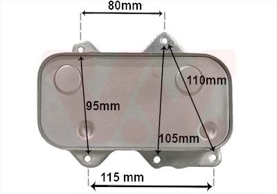 VAN WEZEL Radiador de óleo, óleo do motor 58013717 Radiador de óleo VAN WEZEL Porsche 928 58013717
