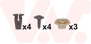 VAN WEZEL Monteringssett, hjulskjerm 5829796 VAN WEZEL 5829796 Monteringssett, hjulskjerm